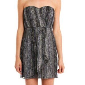 Twelfth Street by Cynthia Vincent Verona Strapless Dress Lurex Snake Print‎ 2